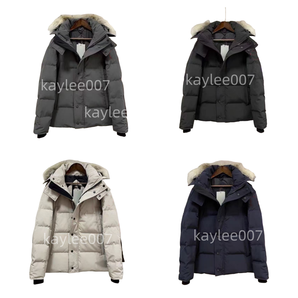 Designer winter puffer jacket mens down jacket men women parka Outerwear outdoor Wolf Fur Hooded black jackets womens parkas classic coat winterjack