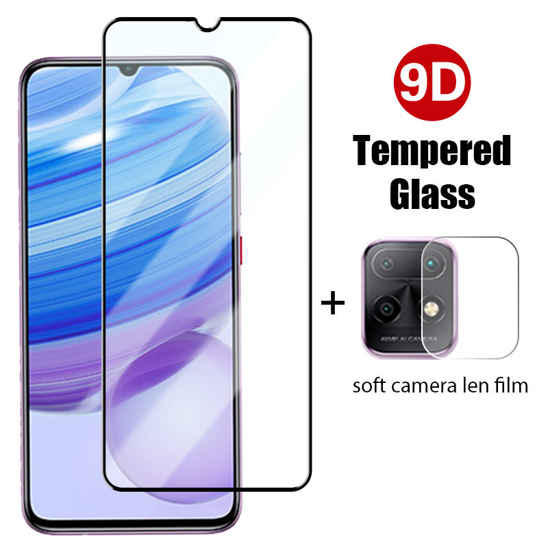 Cell Phone Screen Protectors 2in 1 Tempered Glass For Xiaomi Redmi 9A 9C 9AT 9i 7A 8A Screen Protector Camera Lens Film For