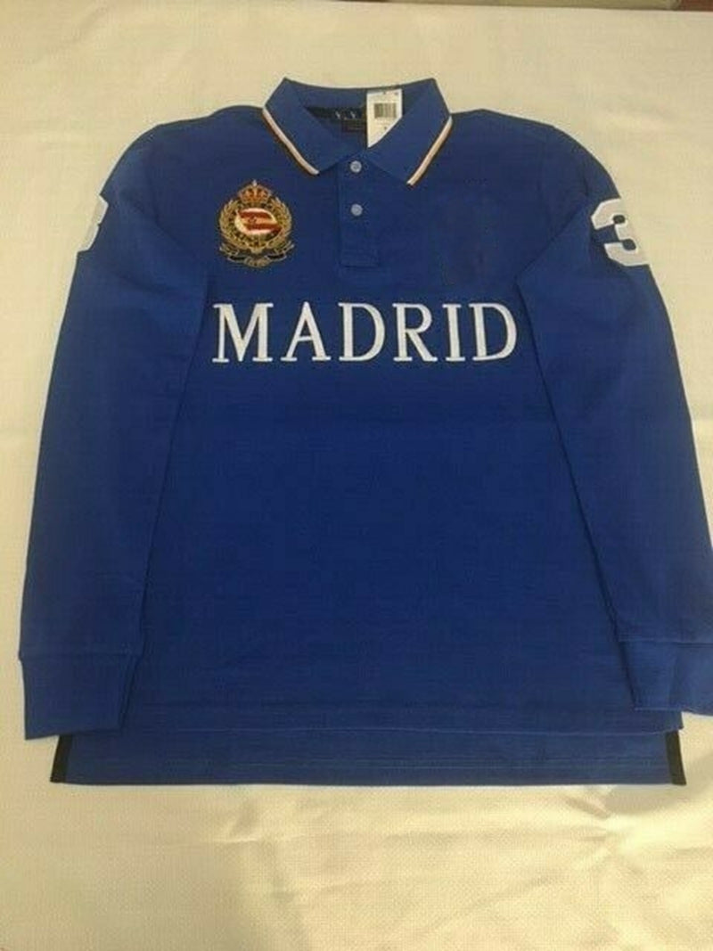 us Men&#039;s Polos Shirt Long Sleeve Designer Men&#039;s Large Long Sleeve Collar Embroidered Cotton 2023 Autumn-Winter Top Youth Fashion Casual Sh