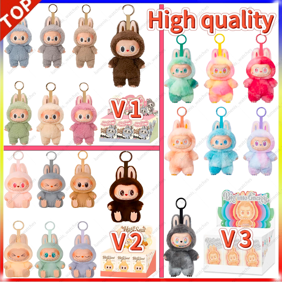 High qulity V3 V2 V1 Monsters v3 Big Into Energy Series Blind box Kawaii Figure Face doll clothesDoll Keychain Decor Gift blind bag popmart labubu