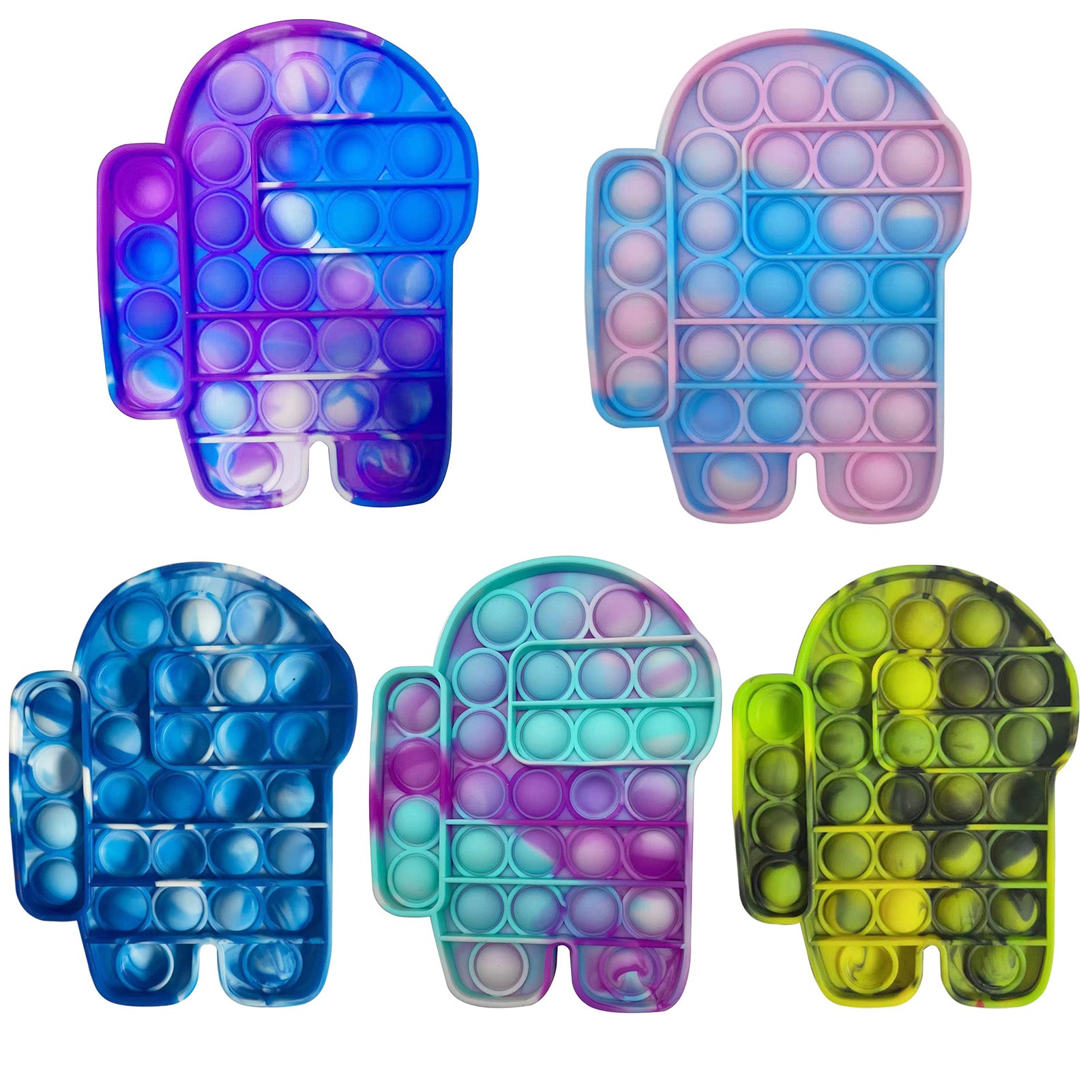 Among Us Push Pops Bubble Sensory Toy Autism Needs Squishy Adult Child Funny Popit Anti-Stress Pop It Fidget Stress Reliver Toys