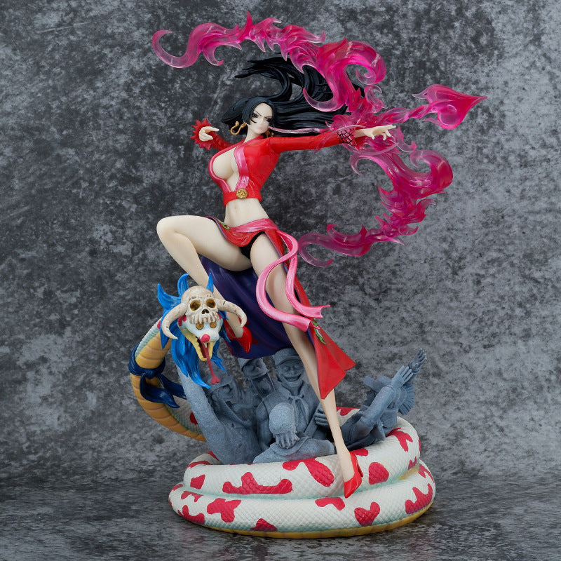 Novelty Games Anime One Piece Boa Hancock Action Figure Oka Shichibukai 35cm Statue Gk Model Figurines Toys Christmas Gift For Kids