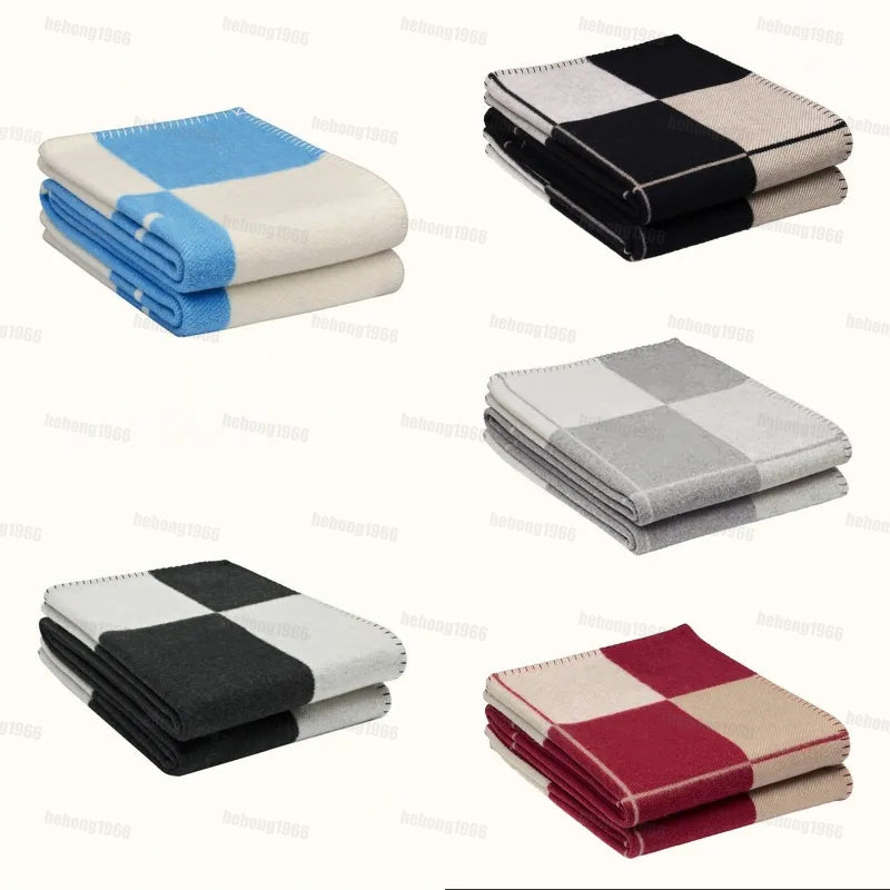 Cashmere designer blanket home winter throw blanket designer bedding christmas wool soft letter blanket comforters fleece blanket rugs home textiles