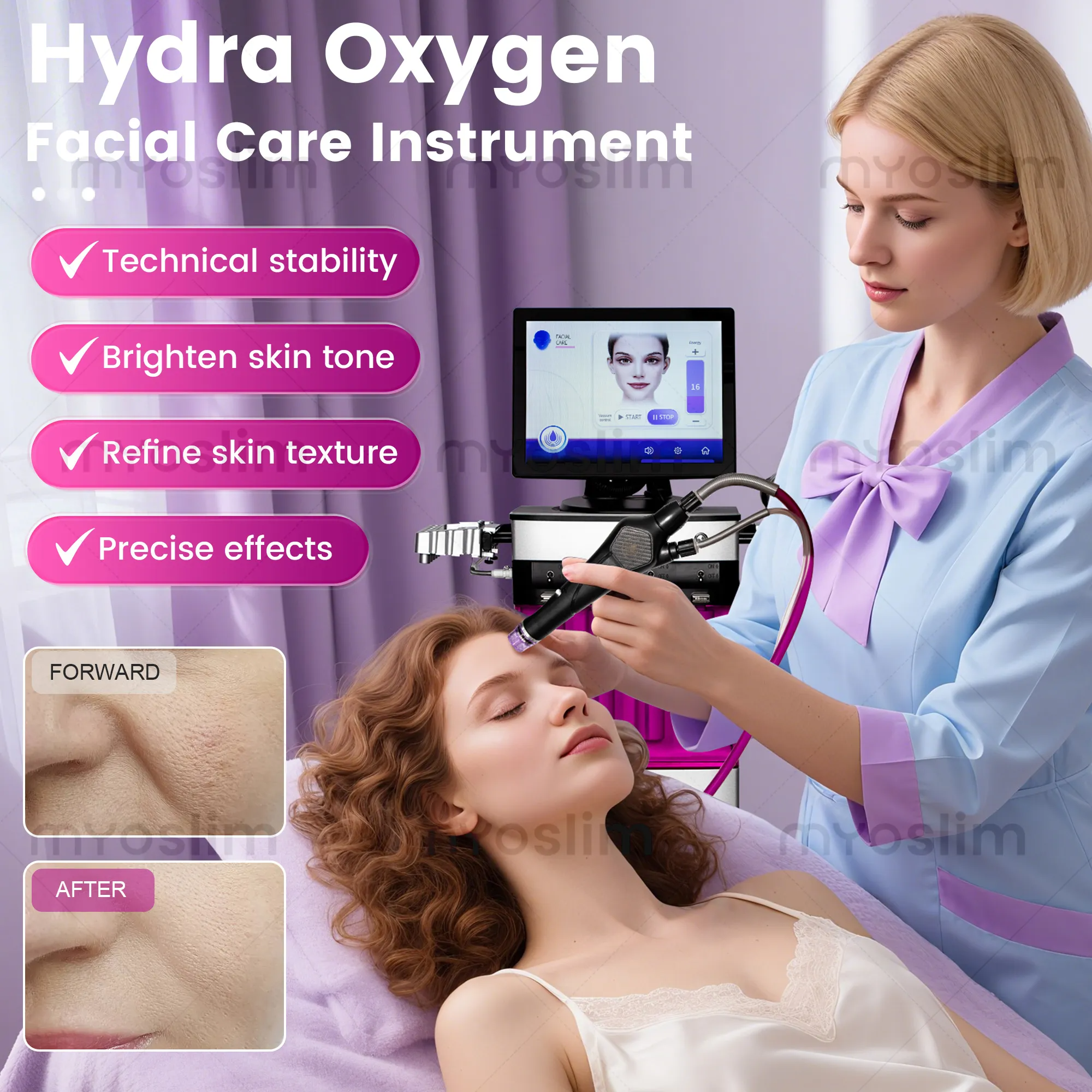 Hydra Skin Care Machine Deep Hydration and Cleansing, Intelligent Skin Management, Firming and Rejuvenation, High-End Beauty Equipment