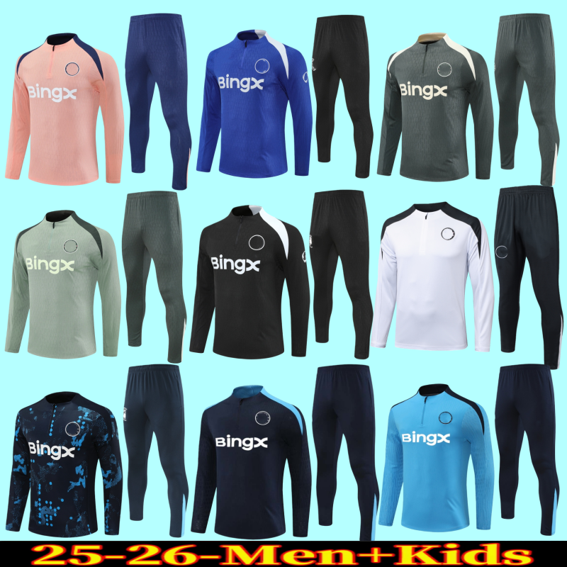 24 25 chelSeasES fc CFC PALMER hoodie Soccer Tracksuits Set Long Sleeves men kids football 2025 2026 sportswear football jacket adult kids kit train