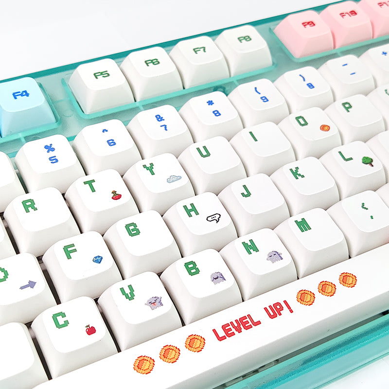 129 Key-Set Warrior PBT Keycaps for Mechanical Gaming Keyboard MX Switches DIY Custom SYE-SUB Cute XDA Keycap Profile