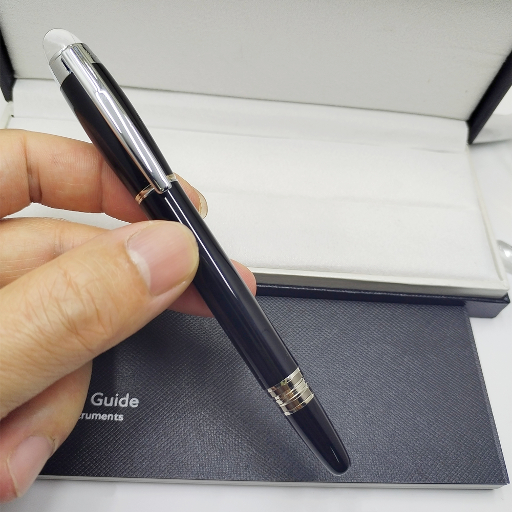 wholesale Hot sales Black Sier ballpoint - Roller ball pen with Crystal Head office stationery business Calligraphy ink pens Gift No Box