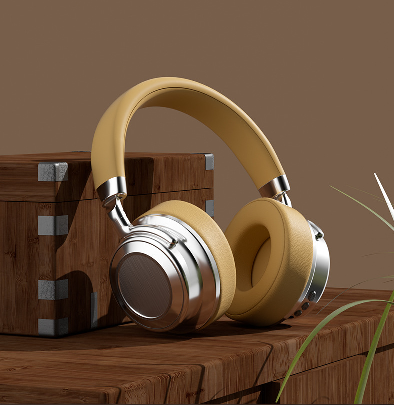 Popular retro head-mounted Bluetooth headphones CR-9 metal 5.4 sports fashion business over-ear sports music headphones