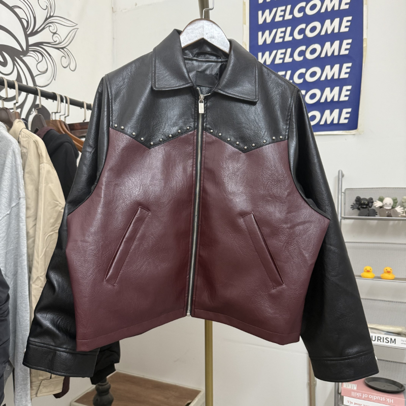 Men&#039;s plus size Outerwear & Coats PU Jackets 26ss