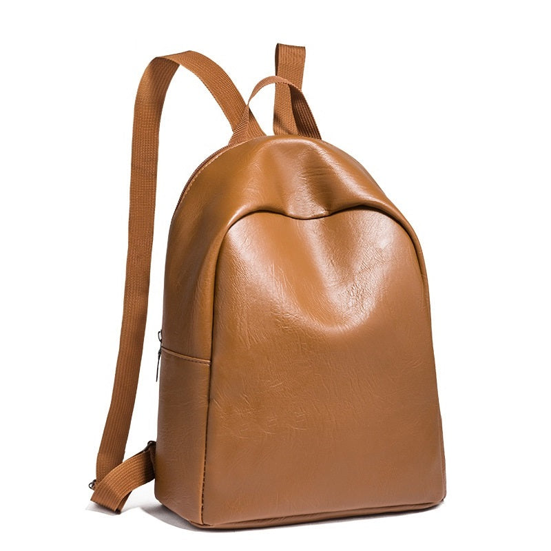 Casual Women Backpack PU leather Youth Backpacks for Girls Schoolbag Female Shoulder Bag Bagpack for travelling Mochila black L0