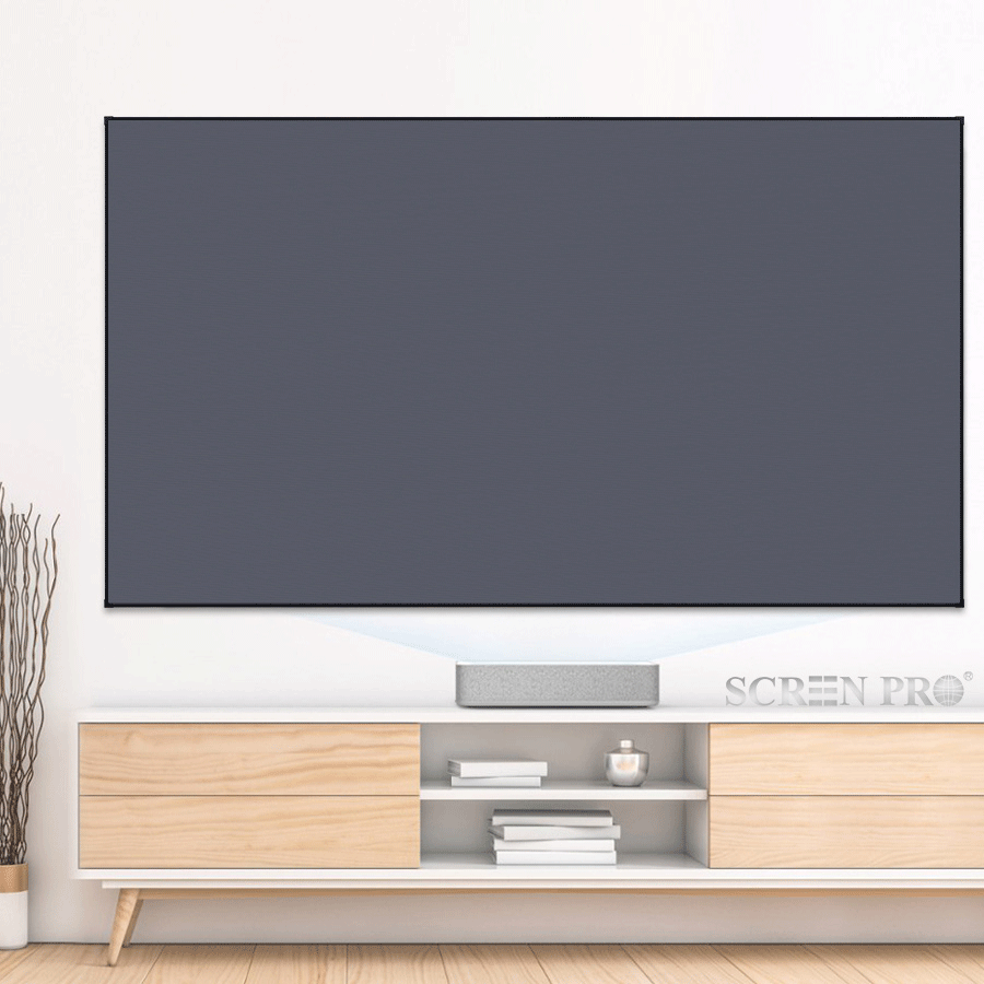 2025 New T-prism 4.0 3D 4K UST ALR-CLR Fixed Frame Projector Screen Ceiling Ambient Light Rejecting for Ultra Short Throw Projectors