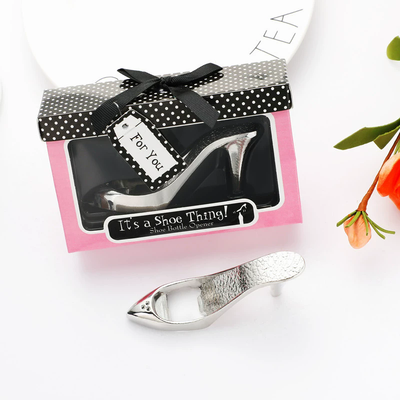 100pcs Princess High Heel Shoe Heels Shape Metal Wine Bottle Opener Openers Wedding Favors Party Unique Gifts Gift