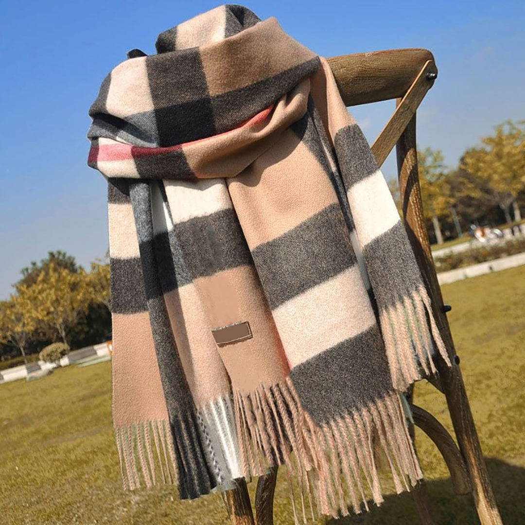 New Women Man Designer Scarf fashion brand 100% Cashmere Scarves For Winter Womens and mens Long Wraps Size Christmas gift cashmere scarf Winter lon