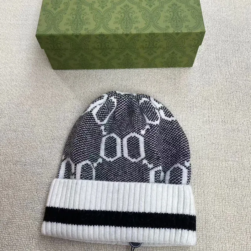Designer beanie hat luxury G letter cashmere beanie hat warm ski hat suitable for winter new outdoor cotton hat fashionable classic retro knitted ha