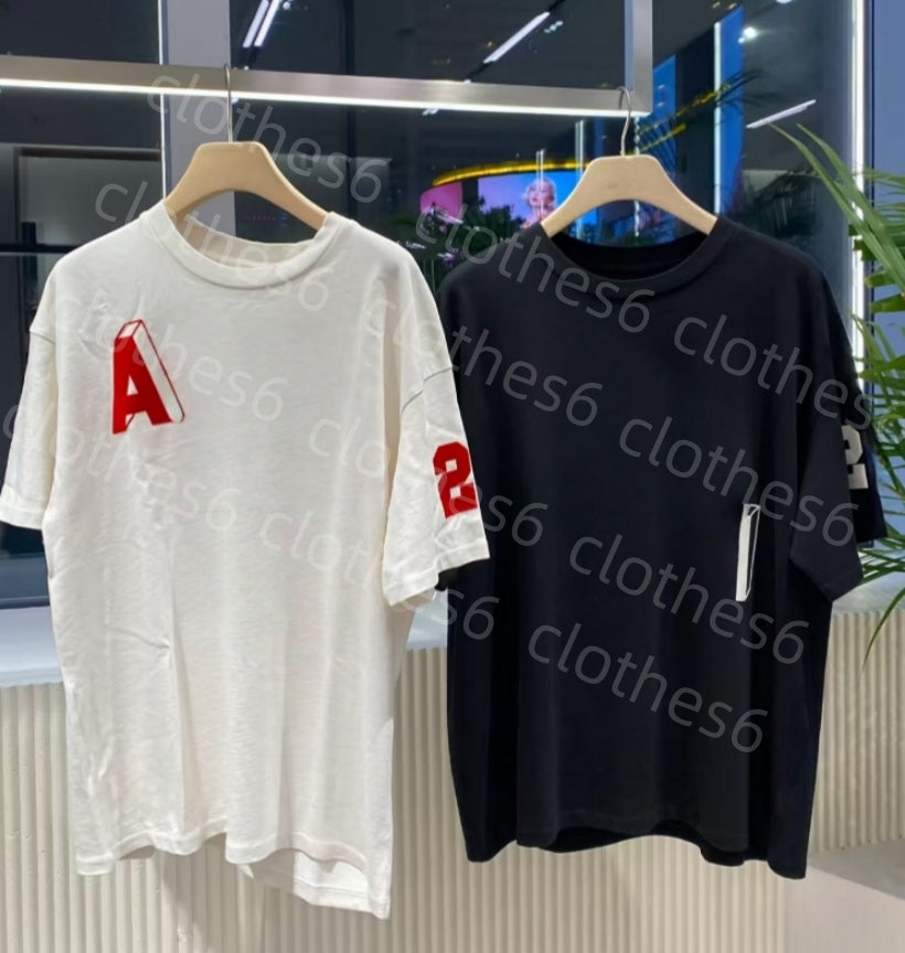 Designer t shirts Mens t shirt designer Shirts Fashion black cotton tshirt With Letters Casual Summer Short Sleeve Man Tee Woman Clothing EU -US siz