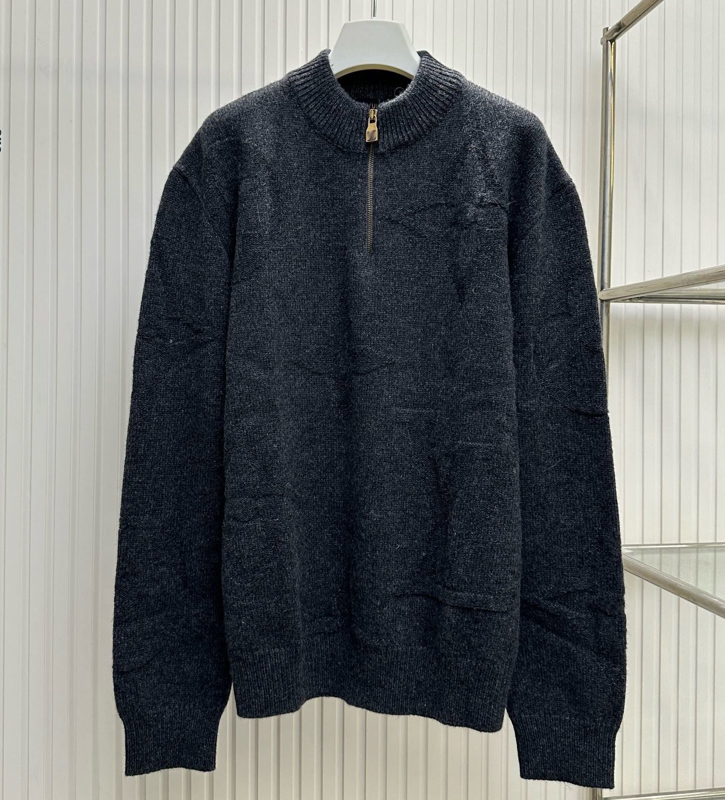 Men&#039;s Plus Size Sweaters hoodies in autumn - winteracquard knitting machine e Custom jnlarged detail crew neck cotton 23434