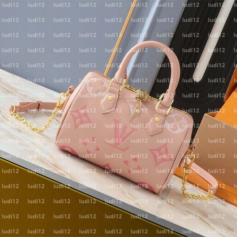 10A Top quality speedys bag Womens crossbody shoulder bag Original designer handbag mirror quality leather chain bags expensive tote Pillow bag Mult