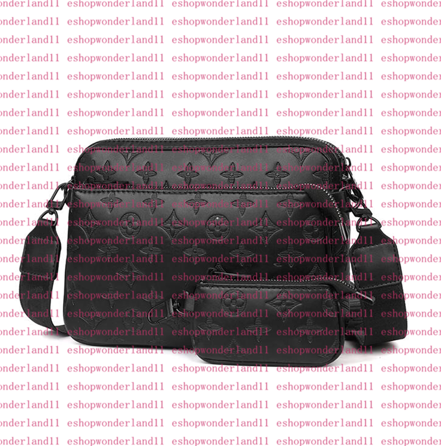 High Quality Designer bags mens womens TRIO Cross Body Wallets Leather tote bag Patchwork handbag shoulder bags Totes Purse Crossbody Bag with dust