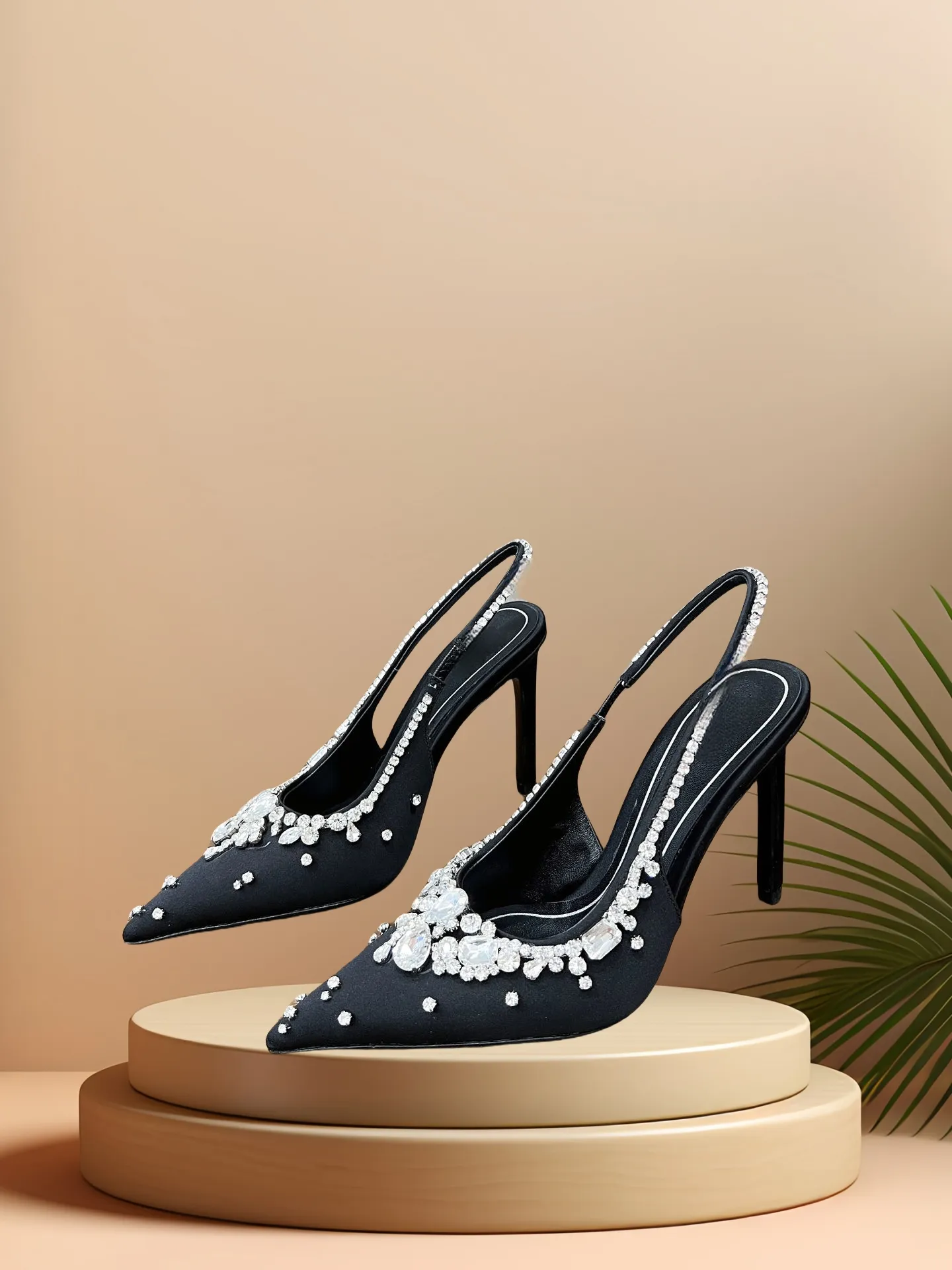 G420Mirror Master high quality designer shoes, new style high heel silk upper with classic rattan check rhinestones