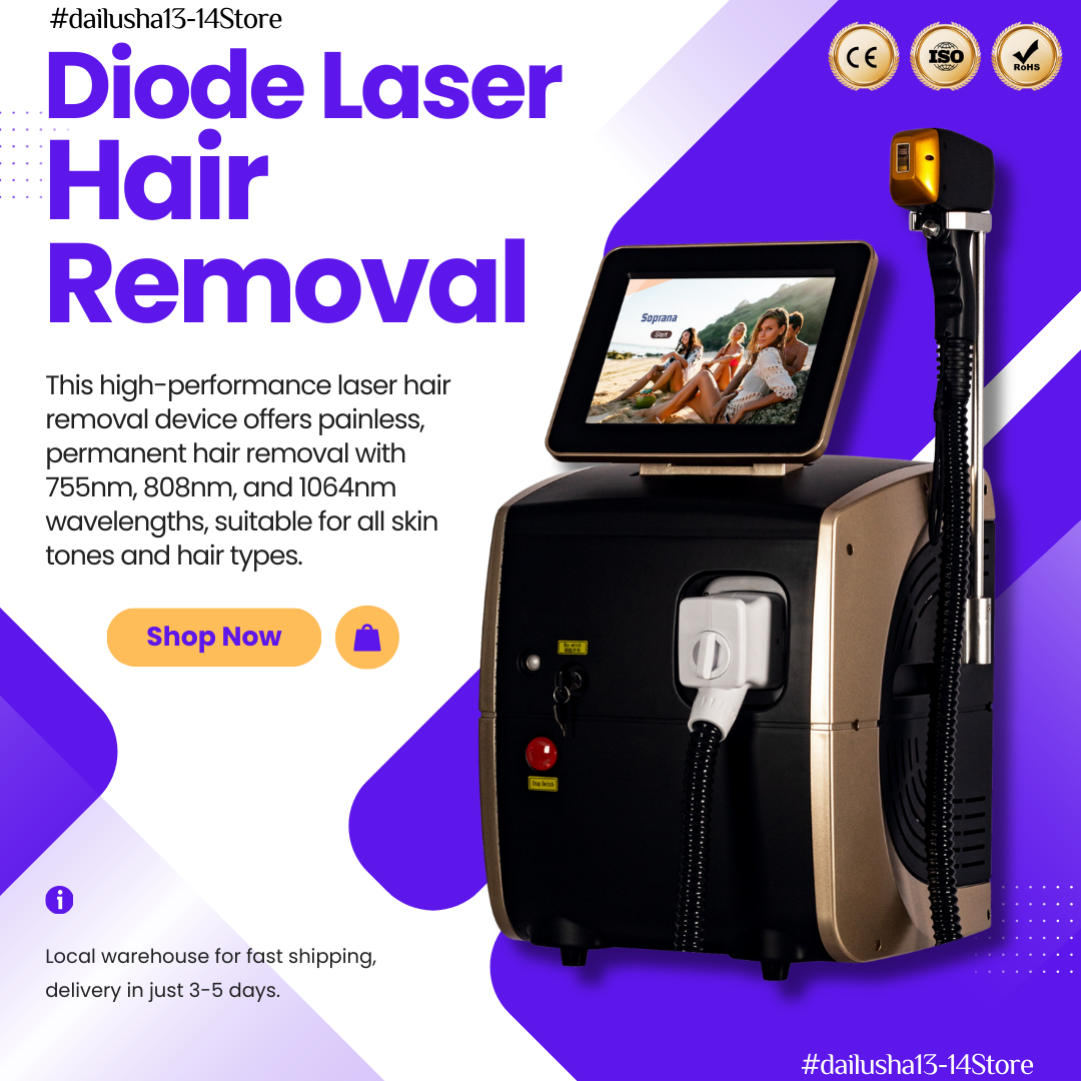 808nm Diode Laser Hair Removal Machine Alexandrit Permanent Painless Physical Underarm Body Care Depilation Equipment