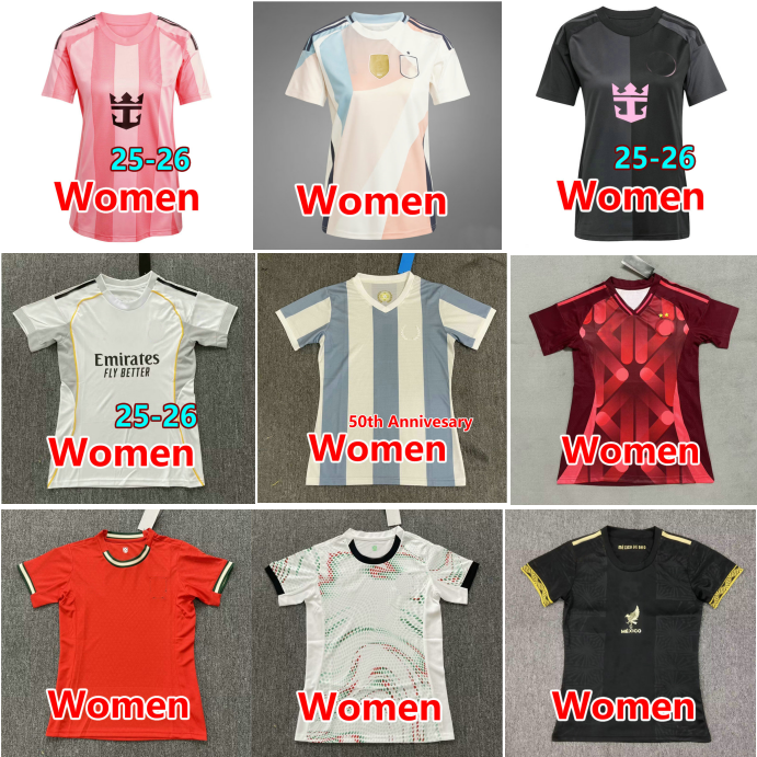 25 26 Women soccer jerseys LAMINE YAMAL HAVERTZ RICE SAKA LEWANDOWSKI maillots FODEN OLMO female football shirt bellingham mbappe girl youth camesit