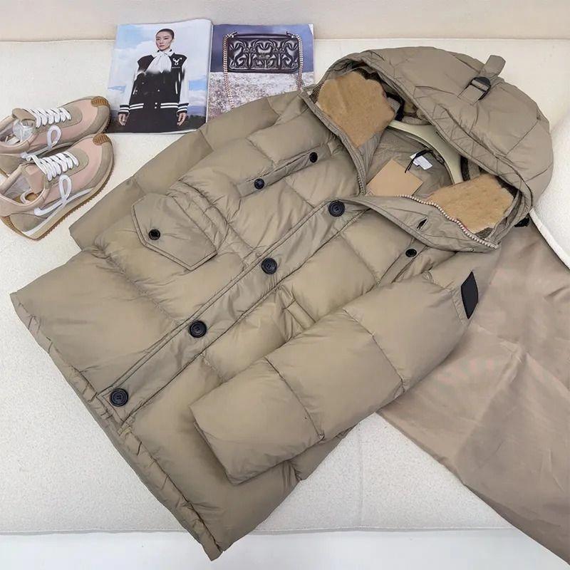 Woman Down Jackets Winter Fashion Designer Parkas Coats Womens Classic Stripped Hooded Puff Jacket Outerwear