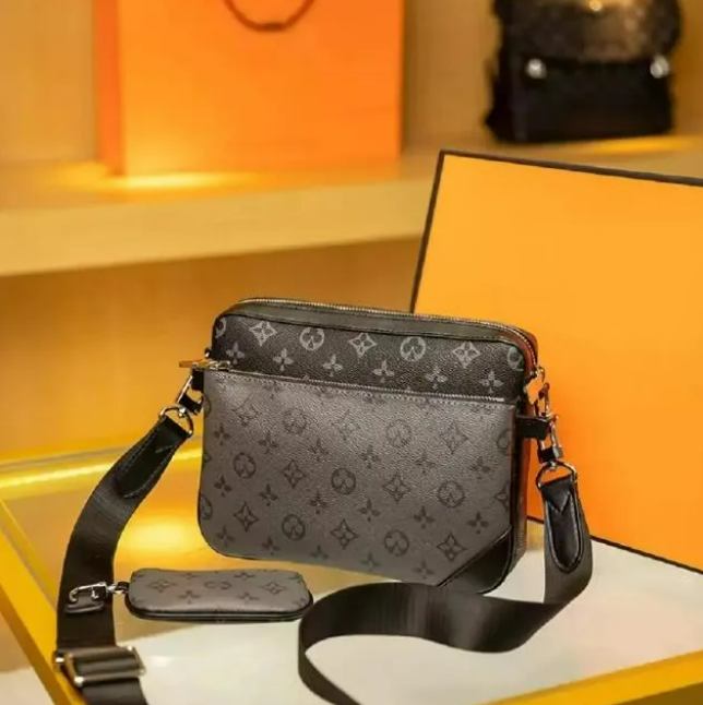 Designer Crossbody Bag for Men - Sacoche Style Messenger Bag, Composite Mini Package Backpack Handbag, Satchel Fashion Handbag