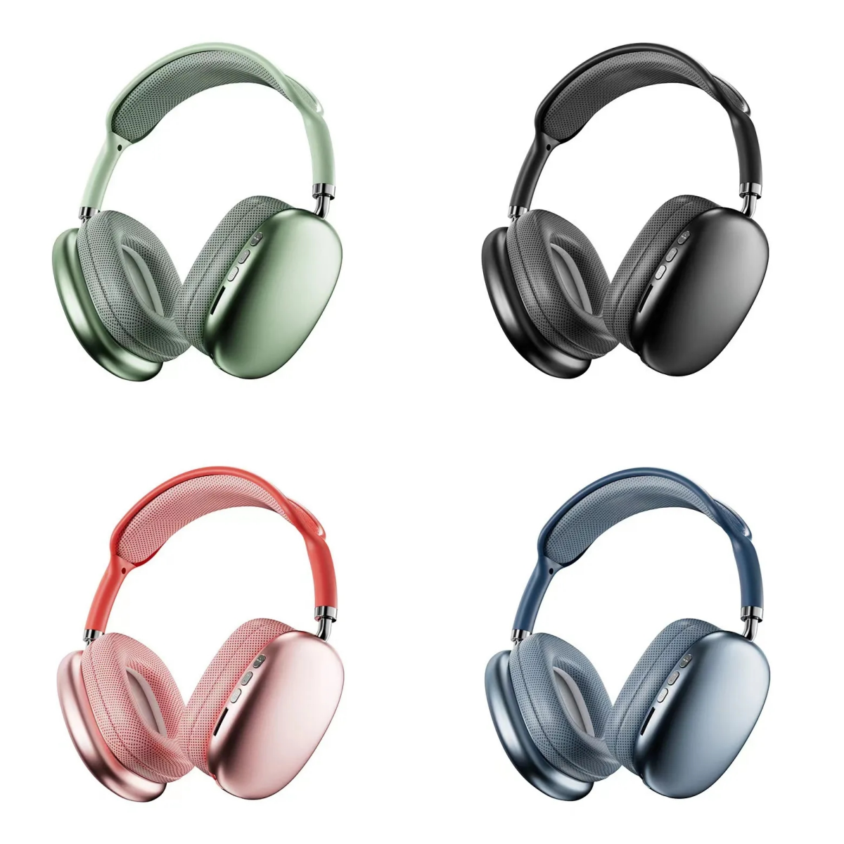 High quality P9 Pro Max wireless adjustable headphones with active noise cancellation, top-notch HiFi stereo for office, entertainment, and leisure