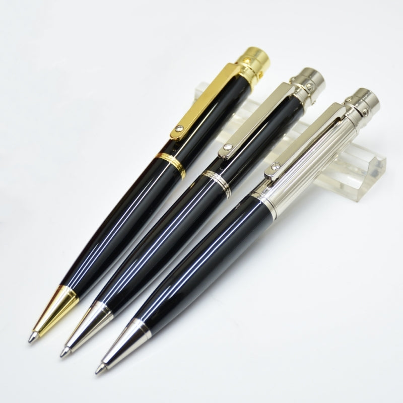 sell well black - Silver - Gold metal Ballpoint pens business office stationery fashion refill pen For Christmas gift