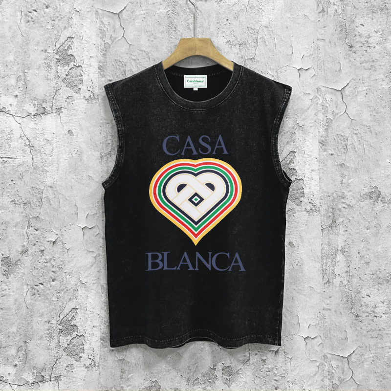 Men Luxury Summer Sleeveless T Shirt Casual Daily Outfit Tanks Tops Trendy Graphic Pattern Streetwear Tees Loose Casual Sporty Singlet