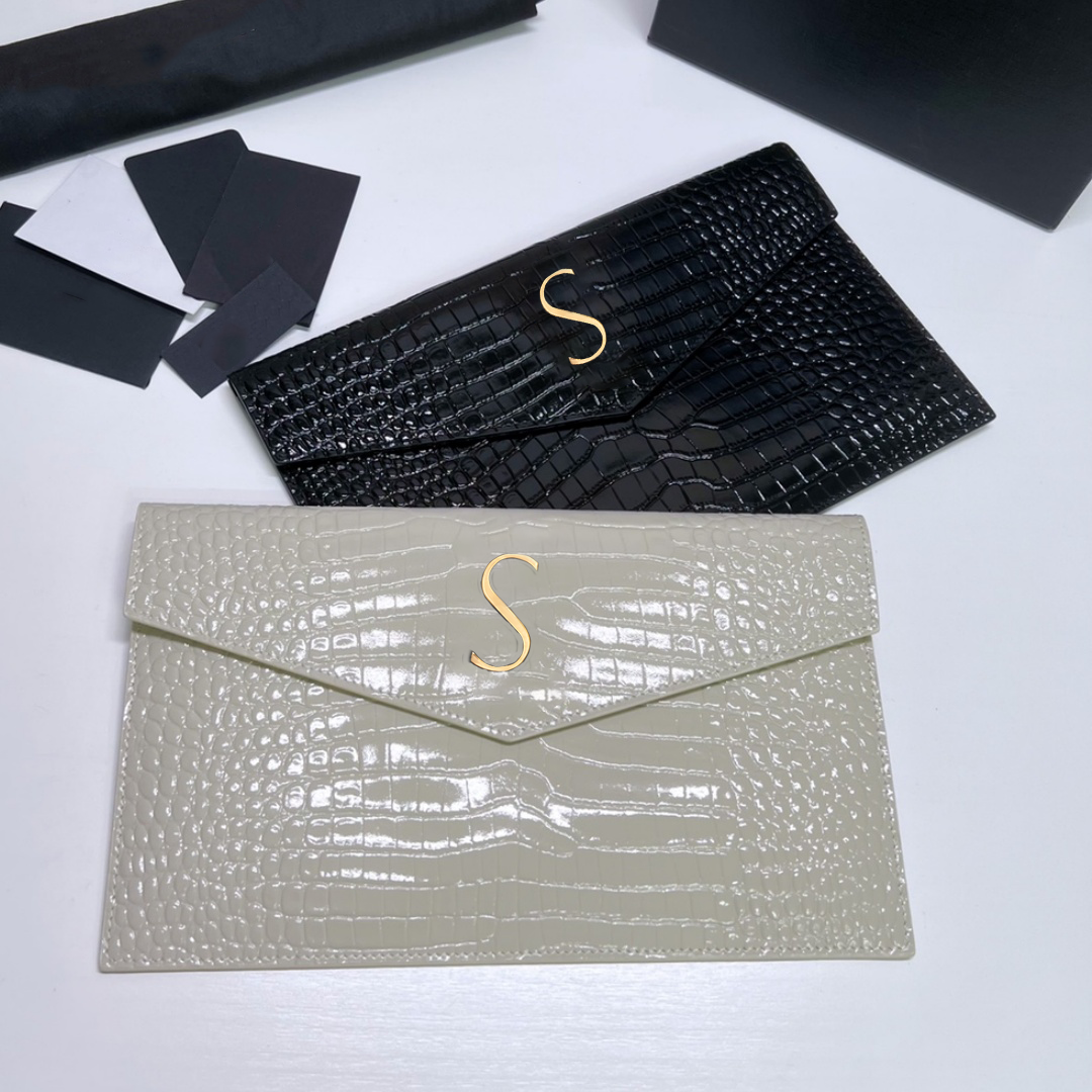 Designer bags tote grain embossed leather UPTOWN Clutch Bags Luxury handbags crocodile Shoulder envelope Bag Wallets Womens mens Evening Bags crossb