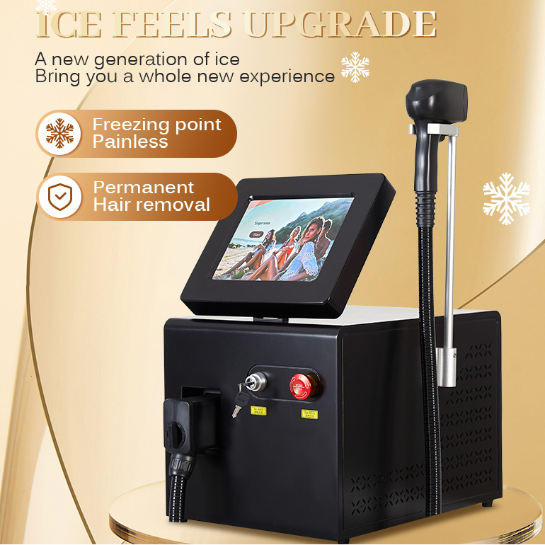 Hair Removal Beauty Instrument Ice Titanium Device 808 755 1064 Nanometer Diode Laser Hair Removal Machine