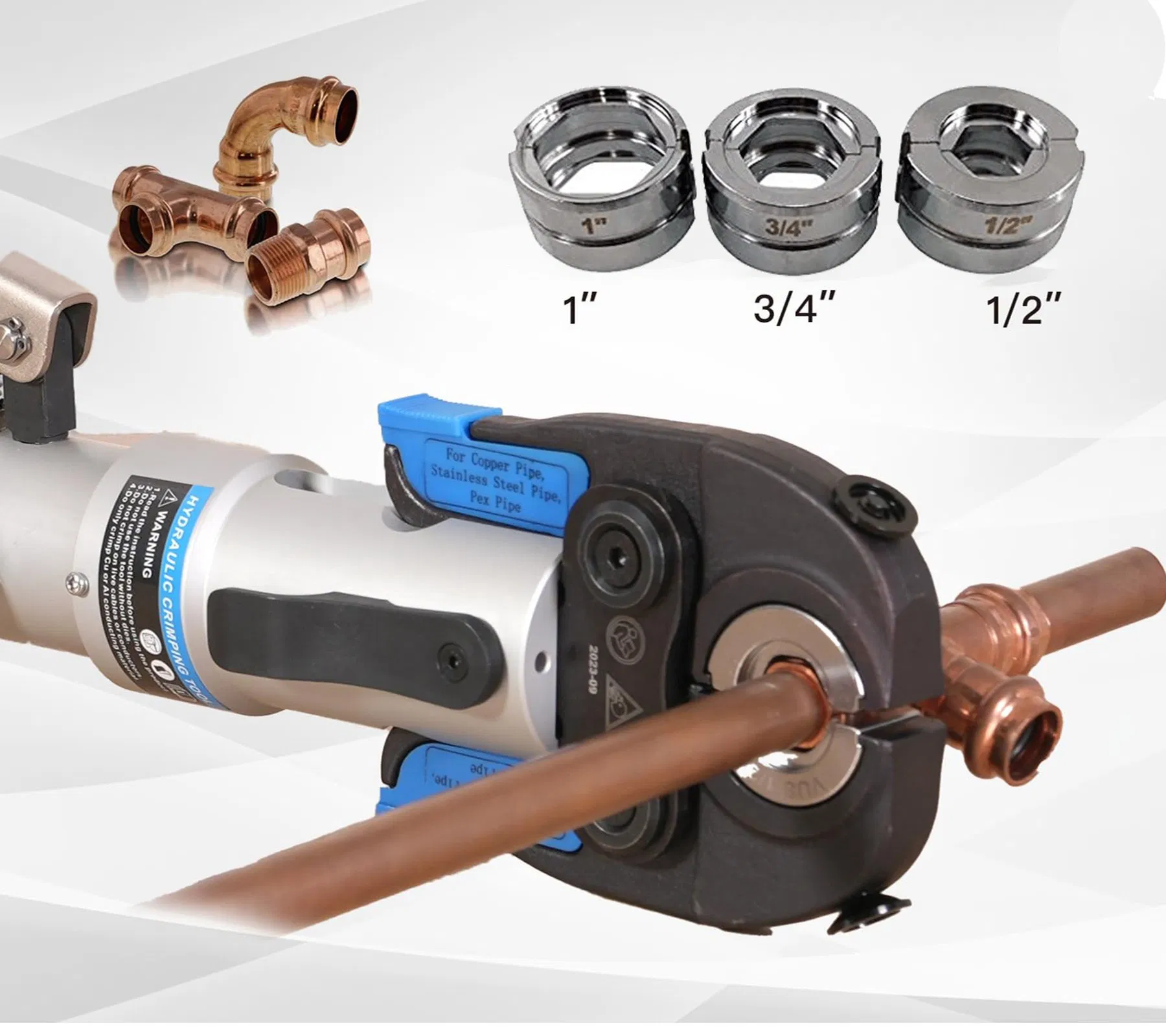 Hydraulic Copper Pipe Crimping Tool Ht-1950 for Plumbing System