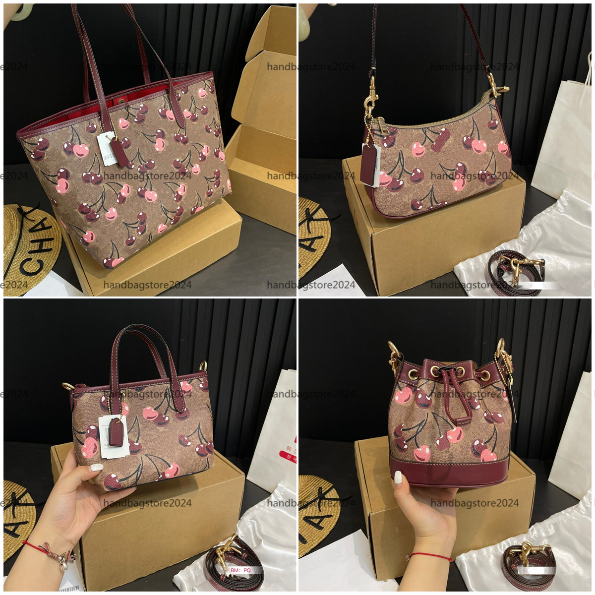 Coachstote bag women&#039;s Teri Underarm shoulder bag swinger20 bag designer city handbag armpit wallet DEMPSEY mini bucket bag drawstring crossbod