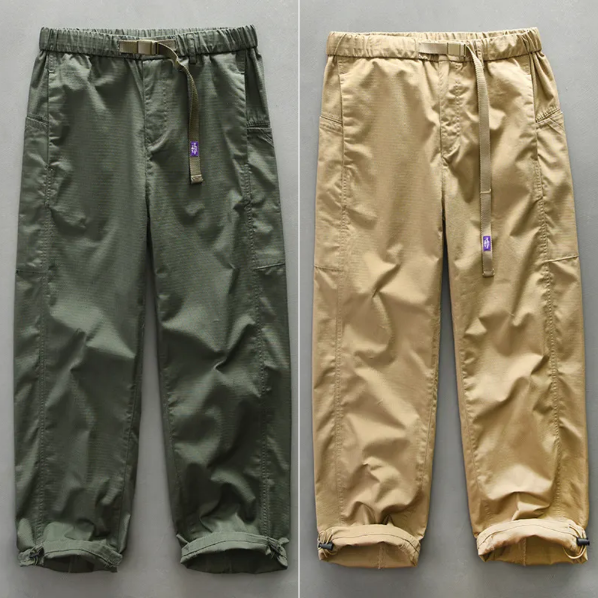 Designer Men&#039;s Pants Loose Straight Sweatpants Thin Function Adjustable Belt Elasticity Trousers Men Women Casual Hem Drawstring