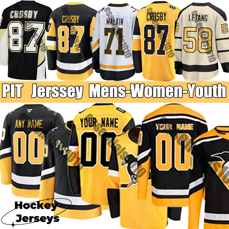 Hockey Jerseys #87 Crosby C Pittsburghcity Letang A Bryan Rakell #58 PenguinsS Evgeni Erik Karlsson Rickard Rust Mario Malkin Lemieux Jesse Puljujar