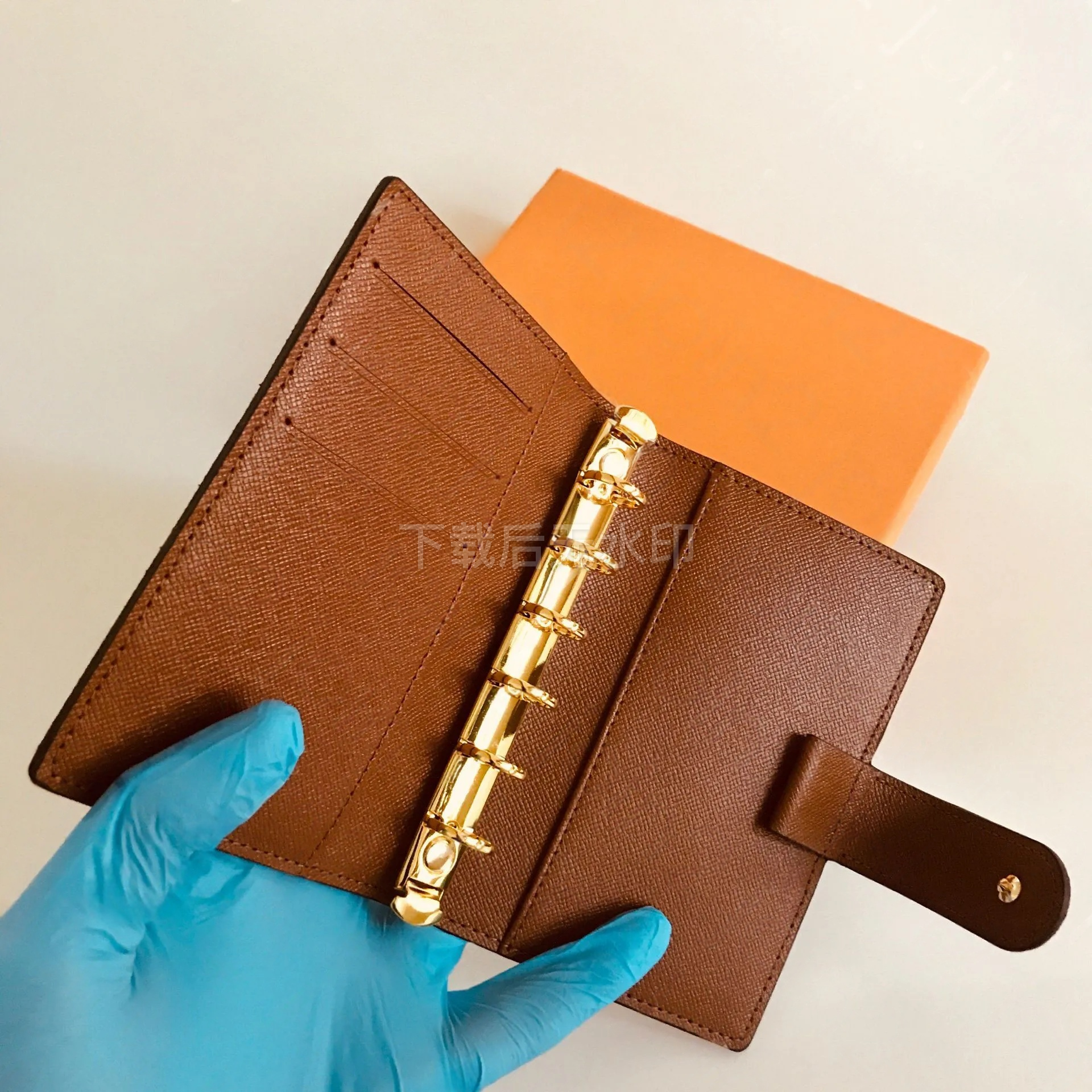 LARGE MEDIUM SMALL RING AGENDA COVER Wallet Designer Womens Fashion Notebook Credit Card Holder Case