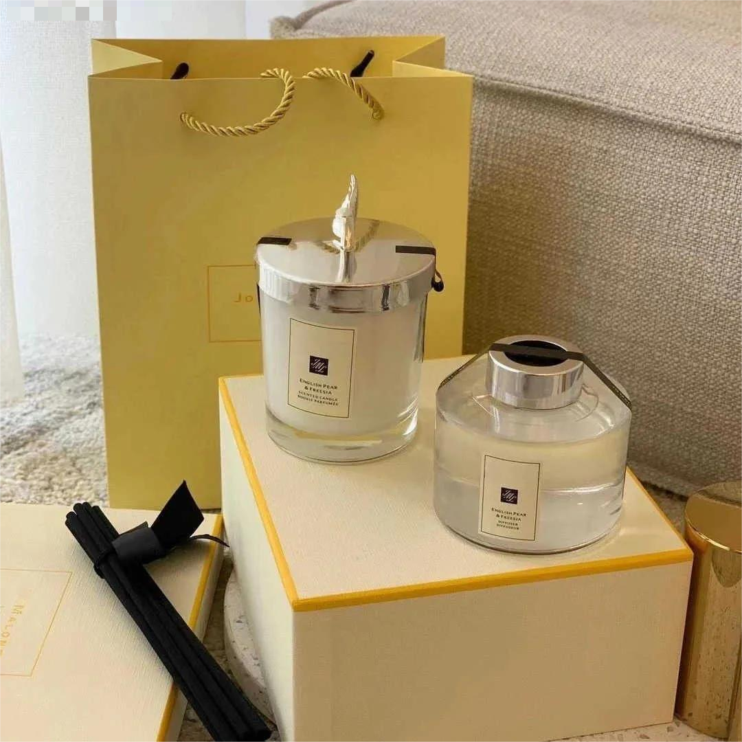 Zumalone Aromatherapy Candle Soothing Sleep Aid Birthday JoMalone London Fragrance Gift Set with Plants Z250815