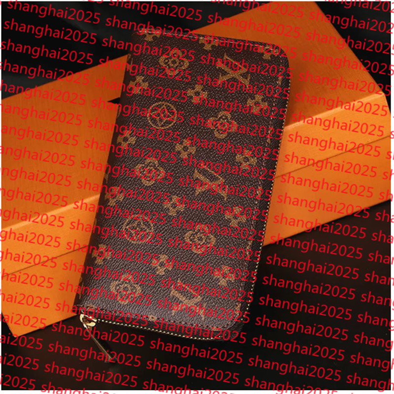 Designer Wallet M60017 Leather Wallet Women Zipper Long Card Holders Coin Purses Woman Shows Exotic Clutch Wallets