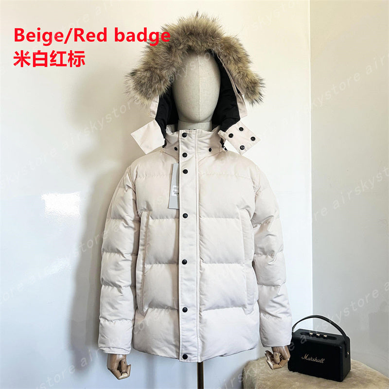 Mens Down Jacket Coat Fourrure Down Fur Canadian Wyndham Parka Overcoat Clothing Fashion Style Winter Outerwear Parka Jacketstop Jackets