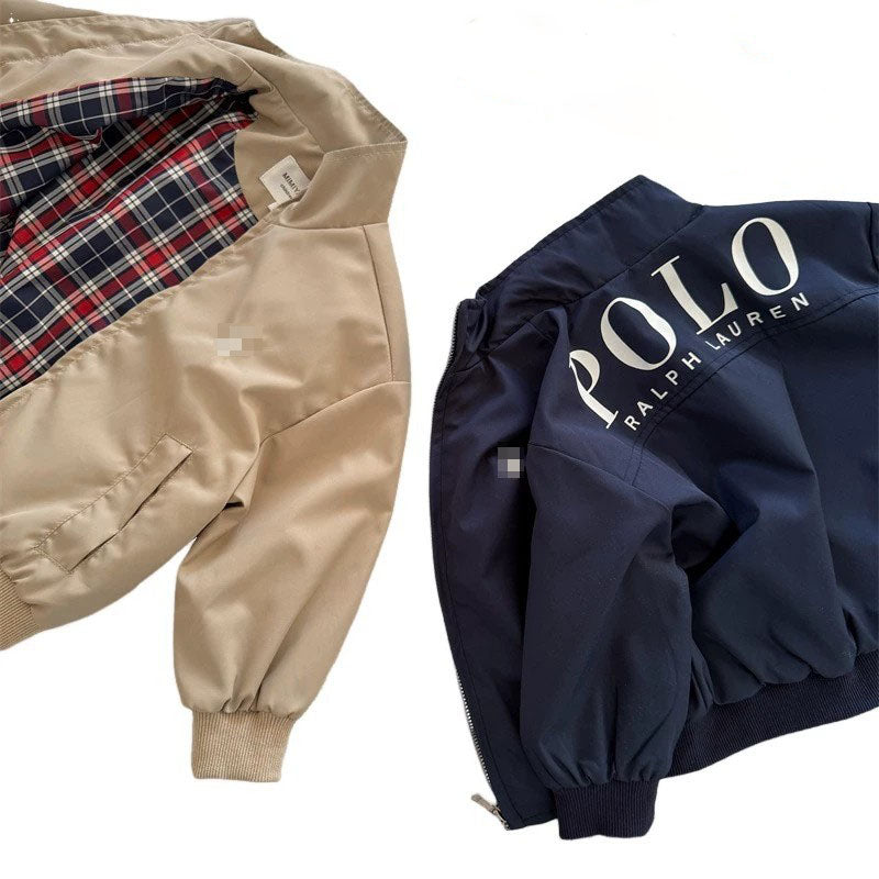 Autumn Winter POLO Childrens Embroidery Jackets Girls Cotton Outerwear Baby Clothes Boys Coats Kids Clothing L250814