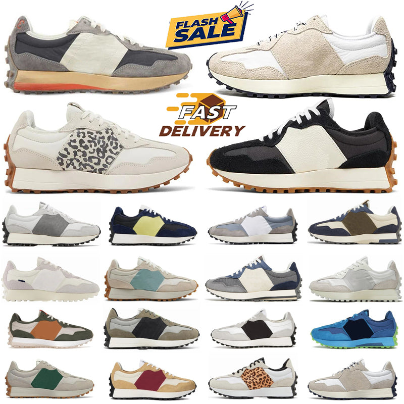 Designer Running Shoes Mens Womens High quality Sneakers Athletic Trainers Leopard Sea Salt Suede Oxford Beige Black White Grey Couple Jogging Sport
