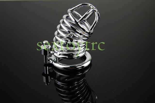 Male Chastity Device Steel Material Perfect Chrome Small Size Men Cock Cage Bird Lock Free Shipping