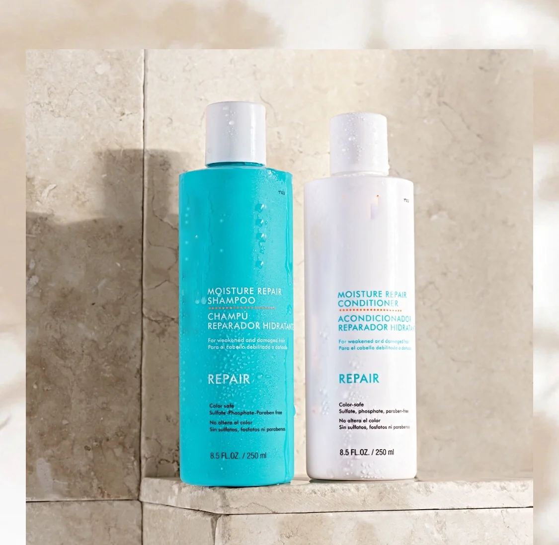 Moroccan Rich and Fluffy Shampoo Hair Conditioner Moisturizing and Repairing Hair Mask 250ml High Quality Fast Shipping