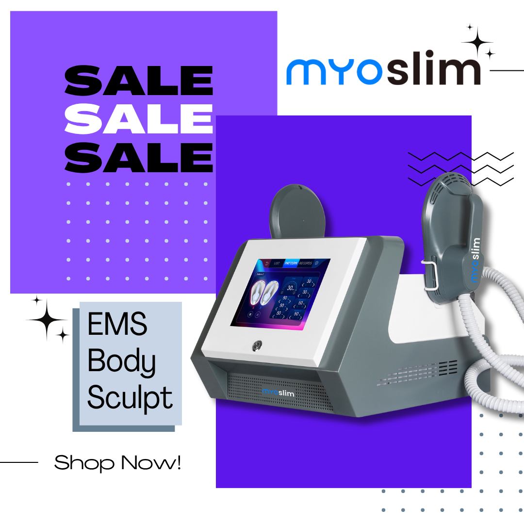 MYOSLIM RF HIEMT EMS Body Sculpt Machine Electric Muscle Stimulator Fat Burning Weight Loss Butt Lifter Shapers Body Care