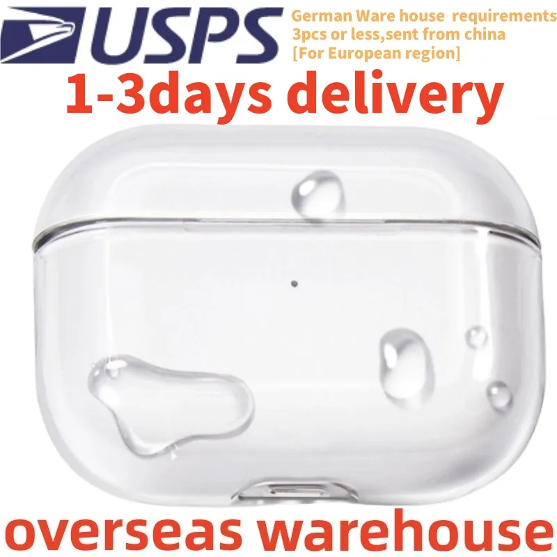 USA Stock For Air Pods 4 pro 2 3rd airpod earphones 3 Solid Silicone Cute Protective Headphone Cover Apple Wireless Charging Box Shockproof 3nd 2nd