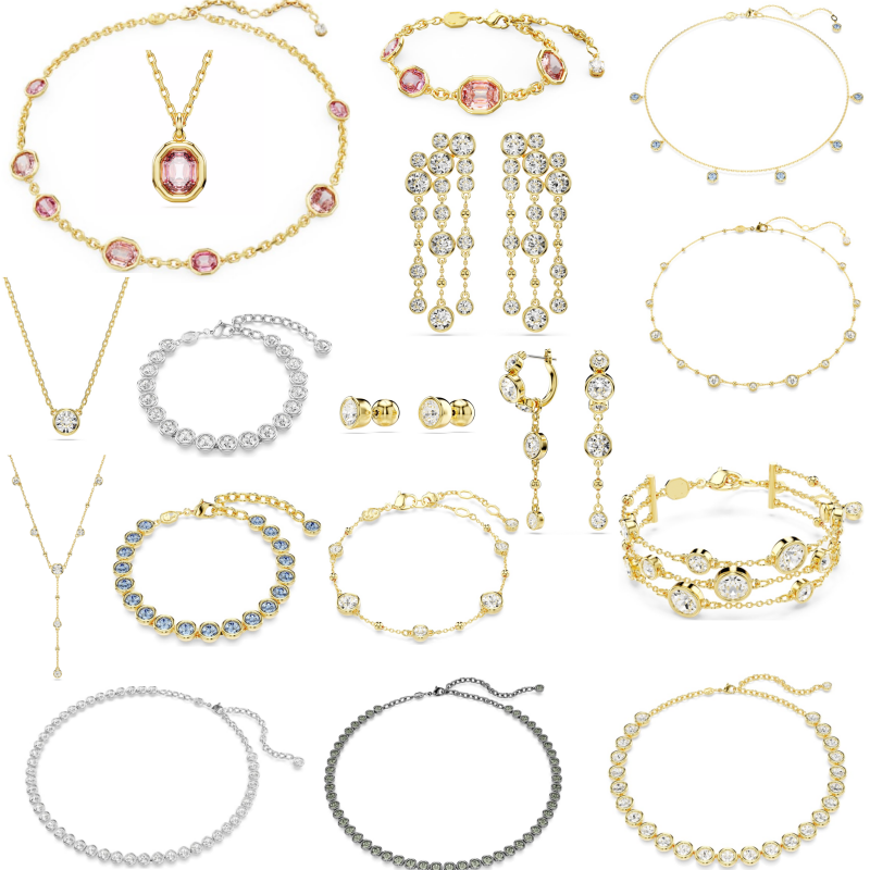 Pendant Necklaces 18k gold luxury austria crystal bubble designer choker necklace for women girls charm elegant wedding bride love heart necklaces c