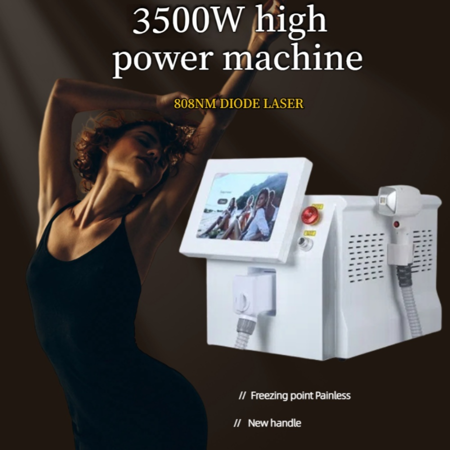 3 Wavelength Diode Laser Hair Removal Machine 808nm 755nm 1064nm Full Body Permanent Hair Removal Cooling Head CE Certification