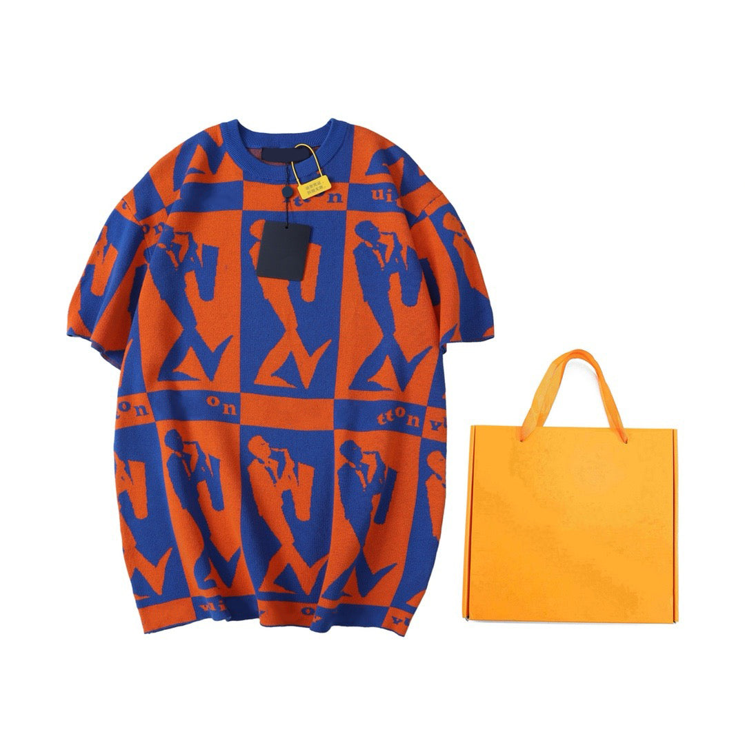 Men&#039;s Plus Tees & Polos letter knitted sweater in autumn - winter knitting machine e Custom detail crew neck cotton w34y5