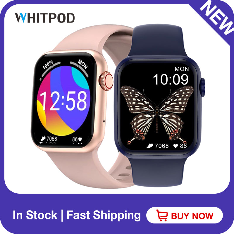 Original 44mm Smart Watch Wireless Charging Bluetooth Call 2021 Mens Women Smartwatch PK Apple Series 6 7 IWO W46 W56 13 Pro